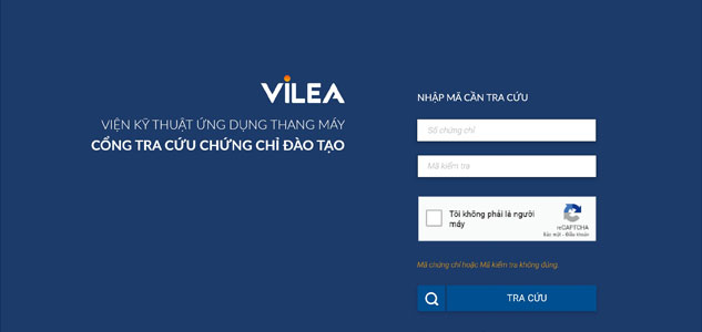 Khách hàng có thể tra cứu chứng chỉ đạo tạo chuyên môn của Kỹ thuật viên qua ứng dụng tra cứu của Hiệp hội thang máy Việt Nam