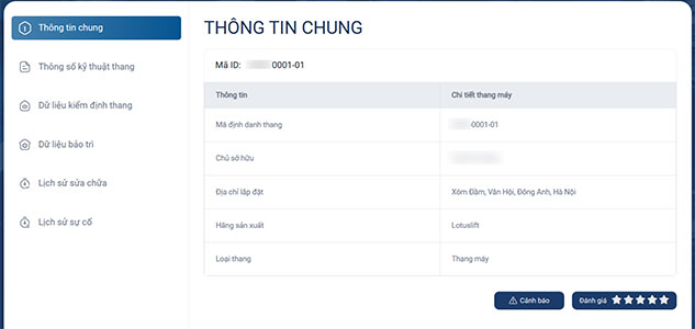 Gama Service lưu trữ đầy đủ hồ sơ thang máy và khách hàng có thể truy xuất thông tin để giám sát chất lượng dịch vụ