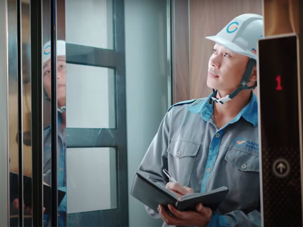 Kiểm tra tổng thể ban đầu để đánh giá hiện trạng thang máy